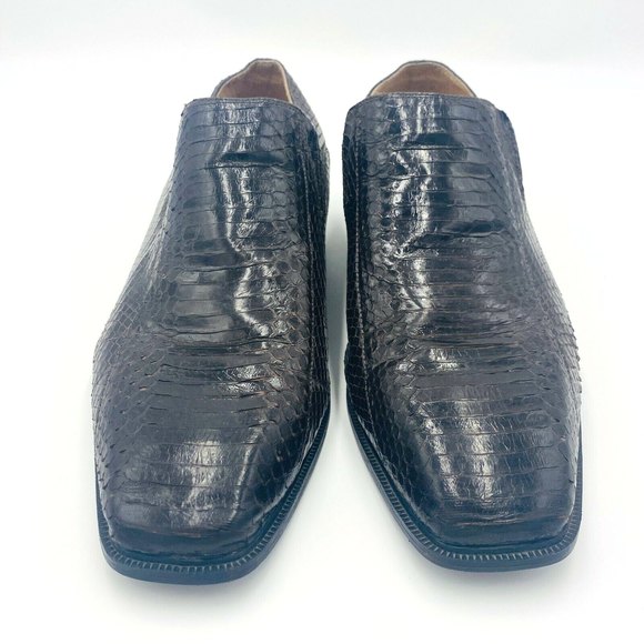 Giorgio Brutini Brown Genuine Snakeskin Loafers Shoes Men\'s Size 15, 155212 main image 12